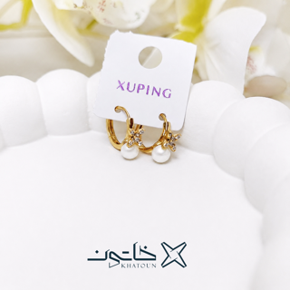گوشواره حلقه ای مرواریدی